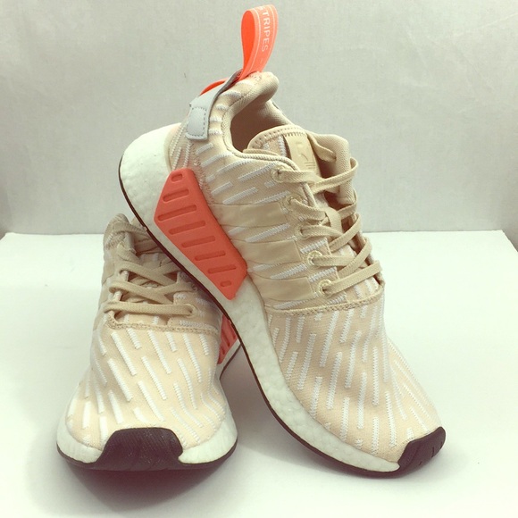 beige athletic shoes